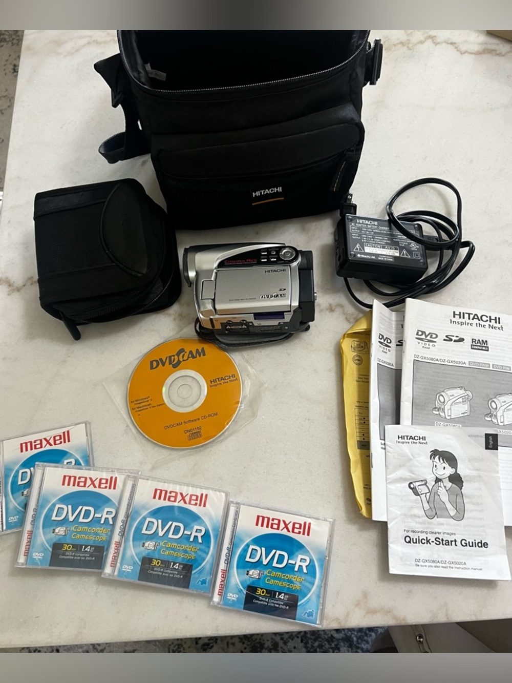 TACH Silver Portable DVD Camcorder - Hitachi Style